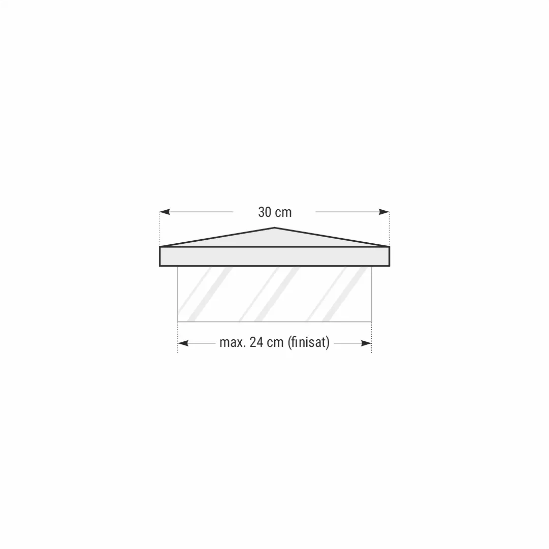 Capac stalp gard ROMA 30x30x5 Accesorii Gard www.starstone.ro STAR STONE 3