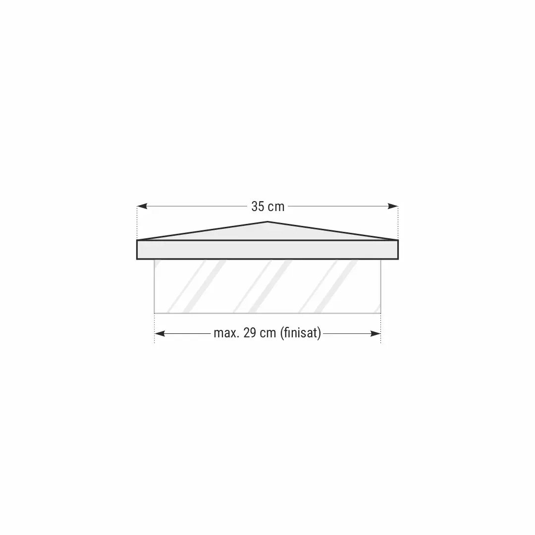 Capac stalp gard ROMA 35x35x5 Accesorii Gard www.starstone.ro STAR STONE 3