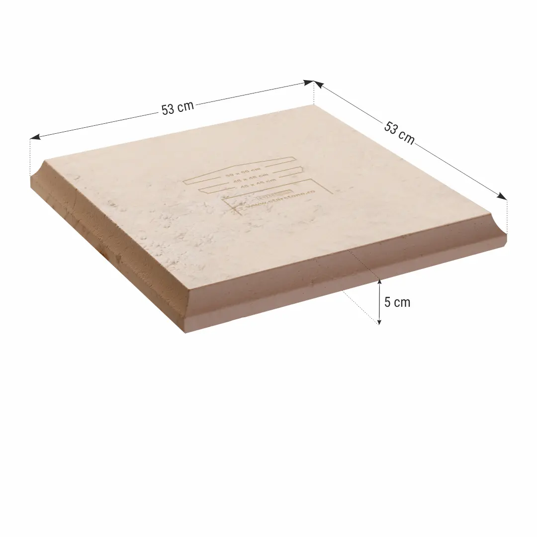 Capitel stalp gard ROMA 53x53x5 Accesorii Gard STAR STONE www.starstone.ro 2