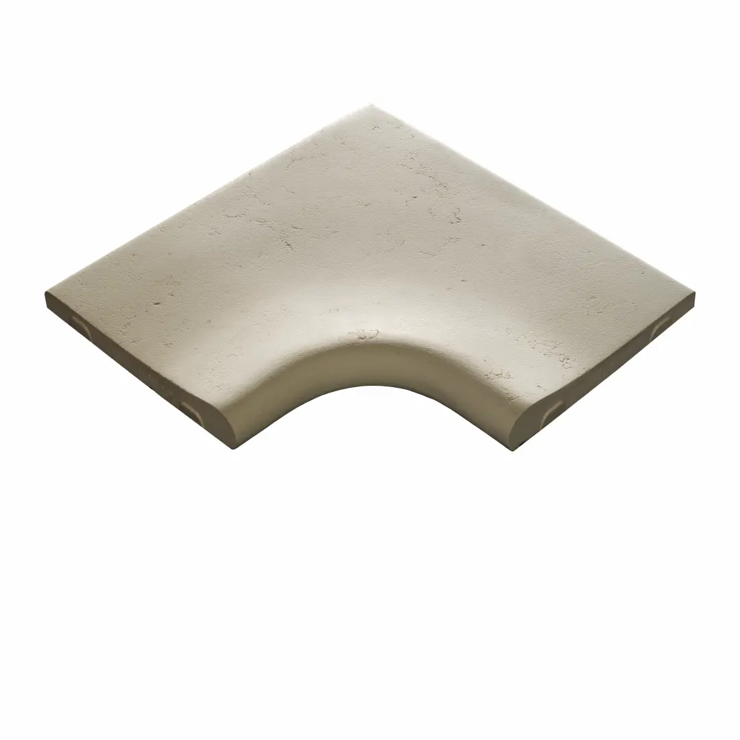 Bordura Piscina ROMA 30 Bordura piscina piese speciale Colt interior rotunjit 90 grade 109 mm www.starstone.ro STAR STONE 1
