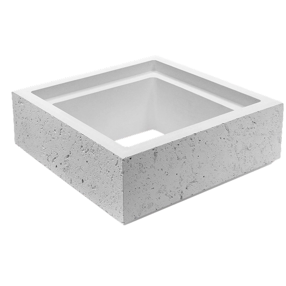 BOLTAR cu baza patrata WHITE