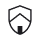 shield with house